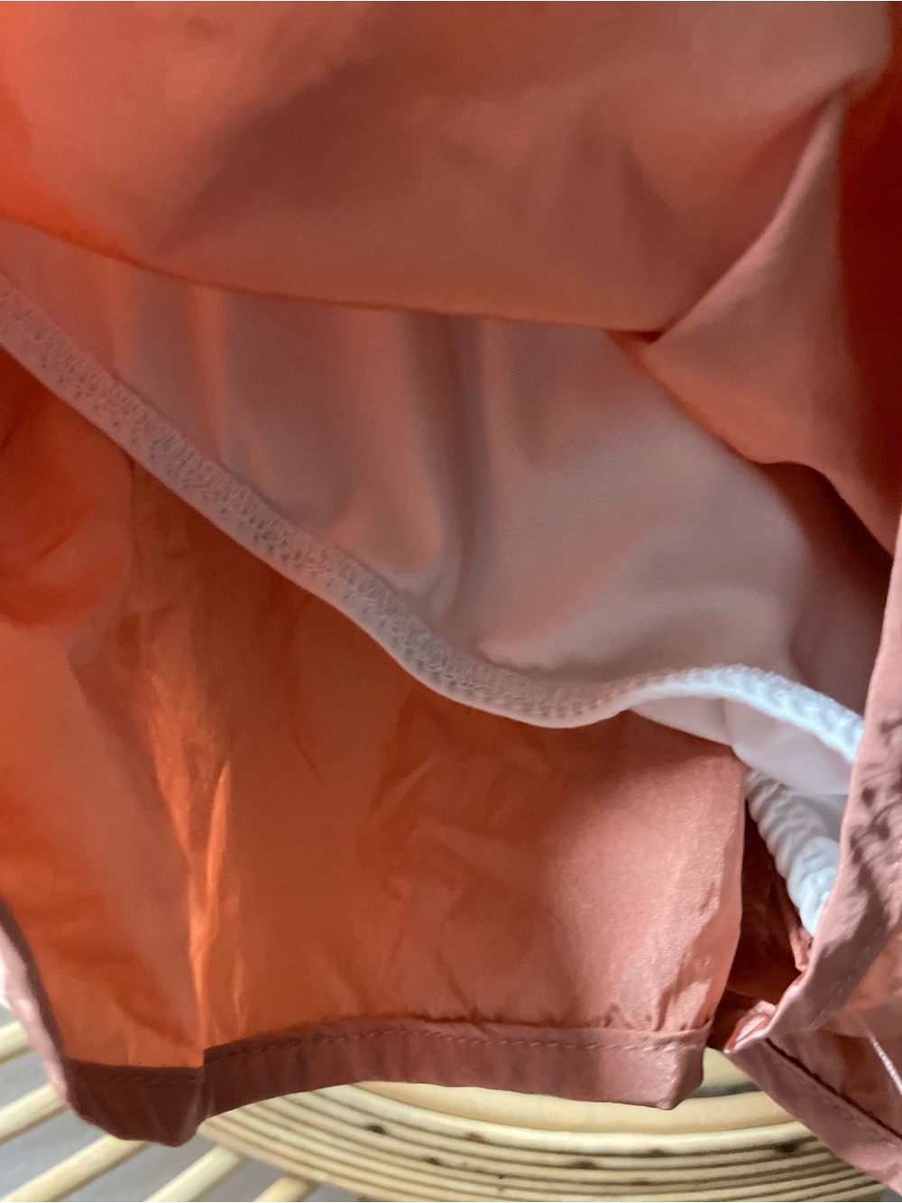 Free people size small Women's High-Waist Smocked Shorts — Peach Pink - Picture 5 of 6